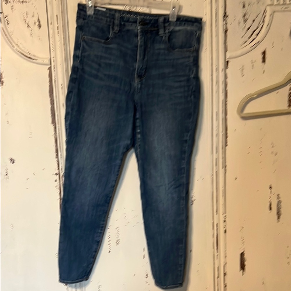American Eagle Outfitters Indigo Ankle Cropped Jeans